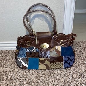 authentic patchwork coach bag